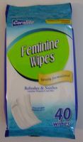 FEMININE WIPES 40 COUNT CORALITE