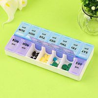 Polytree 7-Day AM PM A Day Pill Organizer Weekly Daily Medicine Planner Box for Vitamins Fish Oil Supplements Prescription Arthritis Medication