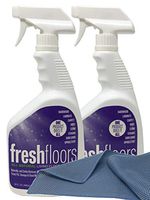 Taylor FreshFloors - Multi Purpose Cleaner - WF Taylor 32 oz. Spray Bottle - The “Living to Clean” Cleaner (2 Pack) with 1 Microfiber Scrub Cleaning Cloths