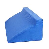 zinnor Memory Foam Bed Wedge Pillow, Acid Reflux Leg Elevation Back Lumbar Support Cushion, Blue