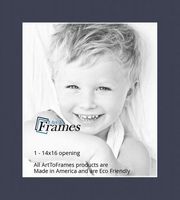 14x16 Midnight Blue / Blue Jay Custom Mat for Picture Frame with 10x12 opening size (Mat Only, Frame NOT Included)