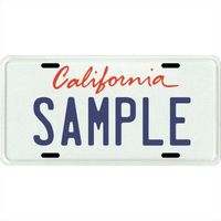 Your Name Your State Custom Metal License Plate - Choose from All 50 States (California, 6" x 12" Super Thick (.045"))
