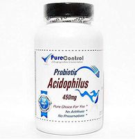 Probiotic Acidophilus 500 Million Live Active Cultures / 450mg (No Refrigeration Needed) // 200 Capsules // Pure // by PureControl Supplements