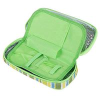 Portable Insulin Cooler Bag,Diabetic Organizer Medical Travel Cooler Pack with Insulation Liner (Green)