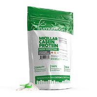 5LBS Unflavored Micellar Casein Protein Powder - Slow Digesting Overnight Protein - Low Carb and Gluten-Free - Customize Your Protein with Two Free TrueBoost or TrueFlavor Protein Shake Enhancements