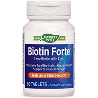 Nature's Way Biotin Forte  3mg with Zinc (Packaging May Vary)