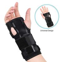 Wrist Brace Carpal Tunnel, Wrist Support Stabilizer Wrist Protector for Left and Right Hand with Removable Splint and Adjustable Elastic Straps for Tendonitis, CTS, Wrist Sprain, Fractures Pain Relief