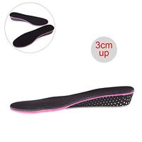 Height Increase Insoles,3CM Foam EVA Invisible Inner Heel Lift Increase Orthotic Secret Insole Pads, Men Women Shock Absorbing Shoe Inserts