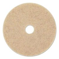 Boardwalk 4019NHE Ultra High-Speed Floor Pads 19-Inch Dia. Natural Hair Champagne 5/Carton
