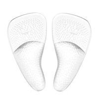 1Pair Transparent Silicone Self-Adhesive Arch Support Forefoot Cushions Flat Feet Correction Pain Relief Insoles Shoe Pads Foot Center Protector Footwear for Foot Protection