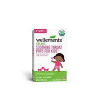 Wellements Organic Soothing Throat Pops, 10 Count in Box