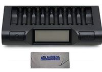 Powerex MH-C980 Turbo Charger Analyzer for AA/AAA Batteries with Bonus Cloth (New 2019 Model)