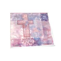 Inspirational Purple Cross Napkins 16 count, Case of 12