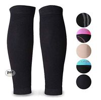 Calf Compression Sleeve, 1 Pair Unisex, MGANG Strong Calf Support 20-30mmHg, Best for Calf Pain & Swelling Relief, Shin Splint, Varicose Veins, Maternity Pregnancy, Muscle Recovery, Travel, Black XL