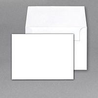 White Blank Heavyweight Note Cards and Envelopes, 4-1/2 X 6-Inches, Pack of 50. this is Not a Fold Over Card.