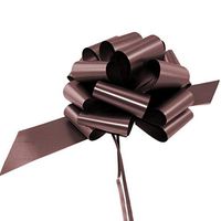 Large Brown Decorative Pull Bows - 9" Wide, Set of 6, Fall Decor, Wreath Decoration Ribbons, Thanksgiving, Autumn, Christmas Presents, Gift Basket, Halloween, Fundraiser, Decoration, Classroom, Office