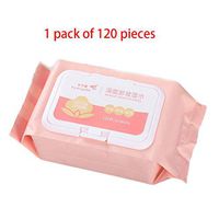 hfrhkudl 120Pcs/Bag Makeup Remover Wet Wipes Non-Woven Cotton Face Lip Eyes Mild Cleansing Moisturizing Tissue Towelettes Flip Top Pack Clean Sanitary Wipes