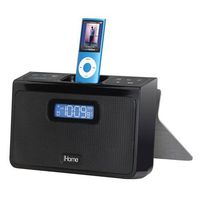 iHome iH24B Portable Stereo Alarm Clock Speaker System for iPod - Black