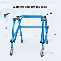 Elderly Disabled Walker Walking Aid Foldable Elderly Walkers Aluminum Alloy Adjustable Height Children's