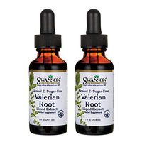 Swanson Valerian Root Liquid Extract (Alcohol and Sugar-Free) 1 fl Ounce (29.6 ml) Liquid (2 Pack)
