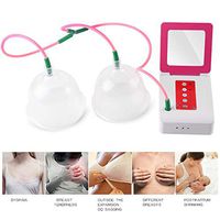 Woman Breast Massager Vacuum Pump Large Breast Suction Twin 2 Cups Cupping System Breast Firmer Breastfeeding Pump