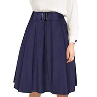 Liraly Skirts for Women Steampunk Clothing Party Club Wear Punk Gothic Retro Black Lace Skirt(Navy ,US-8 /CN-L)