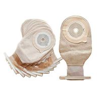PIWYHOW Ostomy Bags, Cut-to-Fit Drainable Pouch with Measure Card, One Piece Drainable Pouches for Ileostomy Stoma Care, Ostomy Colostomy Supplies, Pack of 10
