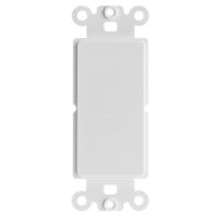 ACL Decora Blank Wall Plate Insert, White, 10 Pack