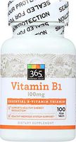 365 Everyday Value, Vitamin B1 100mg, 100 ct