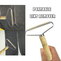 PPkloth Portable Lint Remover, Clothes Fuzz Shaver - Reusable Double Sided Lint Remover Travel Brush(1PC/2PC) (D-(1pc Width: 17.5±3cm, Head Width: 13.5±3cm), As The Picture Show)