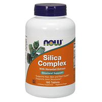 NOW Supplements, Silica Complex with Horsetail Extract, Supports Hair, Skin and Nail Health*, Structural Support*, 180 Tablets