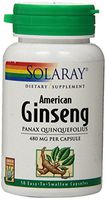 Solaray American Ginseng Root Capsules, 480 mg, 50 Count