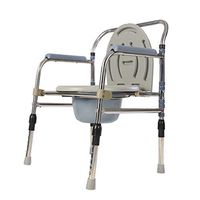 XWZJY Folding Handicap Toilet Seat,Homecare Commode Chair,with Safety Steel Frame,Support Tool-Free Assembly