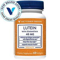 The Vitamin Shoppe High Potency Lutein 40MG, Helps Reduce Eye Fatigue Associated with Digital Device Use, Promotes Increases in Macular Pigment Density, Supports Eye Vision Health (60 Softgels)