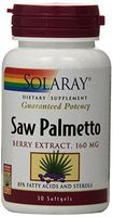Solaray Saw Palmetto Berry Extract Supplement, 160 mg, 30 Count