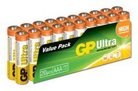 (20) AAA Alkaline Battery Pack by GP Ultra