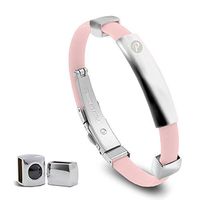 Power Ionics® New Power Ionics Titanium Ionic Magnetic Bracelet Band 2000ion/cm3,Adjustable,Fit for Size 6"-8" 5 Colors (Pink-)