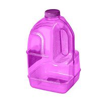 GEO 1 Gallon (128oz) BPA Free Reusable Leak-Proof Drinking Water Bottle Jug w/48mm Screw Cap (Purple)