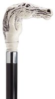 Unisex Racehorse Head Cane Black Shaft  -Affordable Gift! Item #HAR-9108008