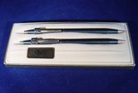 Vintage Cross Classic Black 2501 Ball Point Pen and Pencil Set with Pedigree Logo