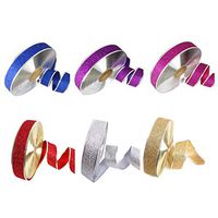 SUPVOX 6 Pcs 2M Gift Wrapping Ribbons Crafting Packaging Hair Bow Ribbons Christmas Wedding Birthday Party Decorations