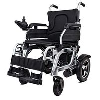 Lightweight Folding Electric Wheelchair, Intelligent Joystick Lithium Battery Power Transport Wheelchair Chair, Electric Wheelchairs for Adults Elderly, Rollator Walker with Seat