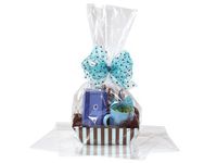 Clear Cellophane Bags Basket Bags Cello Gift Bags Large Flat Bag 16 in. X 24 in. 10 Pack