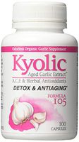 Kyolic Aged Garlic Extract Formula 105 Detox & Anti-Aging, 100 Capsules