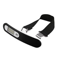 Shentesel 50Kg Mini Digital Luggage Scale Precise Suitcase Hanging Weight Balance - Black