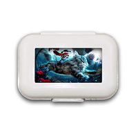 DY&JD Mouse Ride Cat Pill Box Portable Weekly Pill Box Convenient Travel Pill Organizer Moistureproof Cartridge Large Interval Pill Box