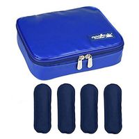 ONEGenug Waterproof Insulin Cooler Travel Case-Portable Diabetics Medication Insulated Cooling Bag for Insulin Pens Large Capacity + 4 Ice Packs