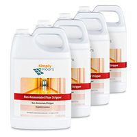 Simply Floors FLC-00037 Non Ammoniated Floor Stripper - [Pack of 4 - 1 gallon bottles]  pH 10.0-11.0, Economical No Ammonia Concentrated, Low Foam, Floor Finish stripper