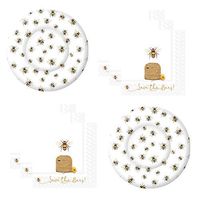Bee Party Supplies Plates And Napkins for 16 Guests
