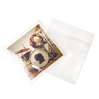 Crystal Clear Album Sleeves 7 3/8" x 7" Protective Closure (Pack of 100)